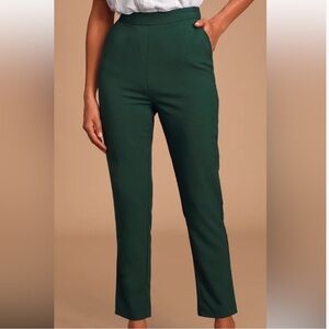 NWT Lulu’s Forest Green Trousers Pants Size M